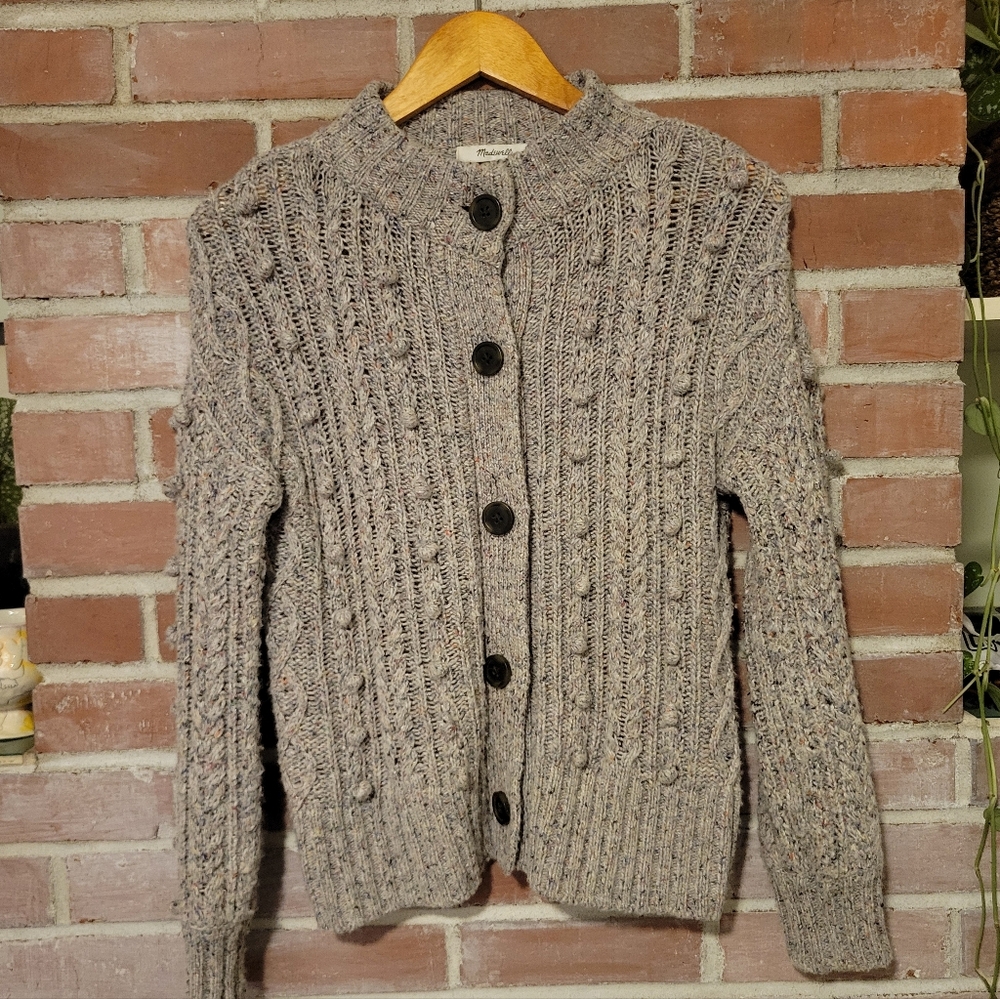Madewell Heathshire Bobble Cardigan Sweater